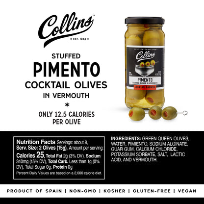 Vermouth Martini Pimento Olives 4.5 oz
