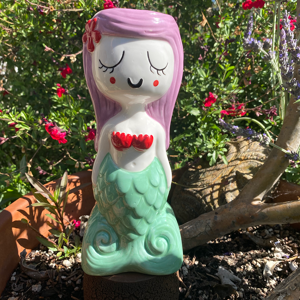 Tiki tOny's Lagoon Mermaid LAVENDER HAIR Tiki Mug - Ready to Ship! (FREE SHIPPING in U.S.)