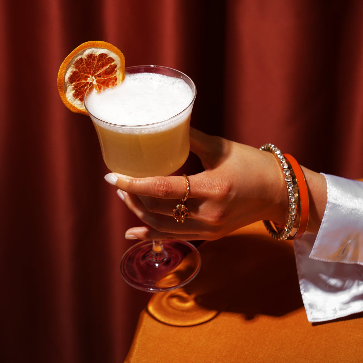 Viski Raye Angled Crystal Sour Glasses Set of 2