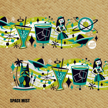 Jeff Granito's 'Cosmic Cocktails' Mai Tai Cocktail Glass (1) - Ready to Ship!