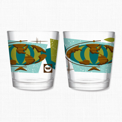 Witco Decor's 'World Renown' Mai Tai Cocktail Glass (1) - Ready to Ship!